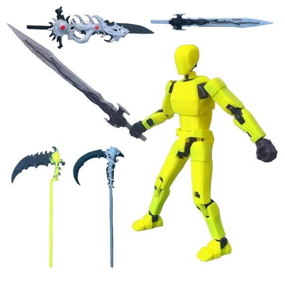 T13 Action Figure Gaming Style Robot Titan 13 3D Printed Premium Plastic Model for Game Enthusiasts Collectors Desktop Display Gift for Friends，I