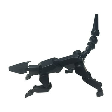 T13 Action Figure, Robot Dog Action Figure, T13 Action Figure 3D Printed Multi-Jointed Movable, 13 Action Figure Dummy, Decorations for Action Figures (Black)
