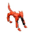 thumbnail image 1 of T13 Action Figure, Robot Dog Action Figure, T13 Action Figure 3D Printed Multi-Jointed Movable, 13 Action Figure Dummy, Decorations for Action Figures (Orange), 1 of 8