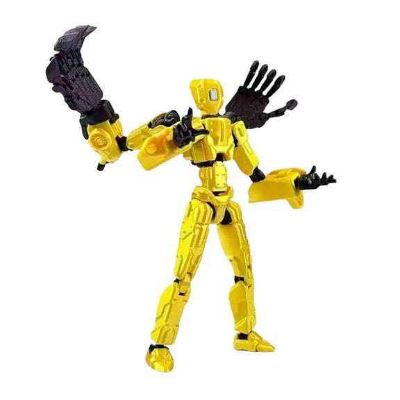 T13 Action Figure Set 13 Action Figure - (Fully Assembled) Titan 13 Action Figure, T13 Action Figure 3D Printed Multi-Jointed Action Figure, Action Figure Desktop Decoration