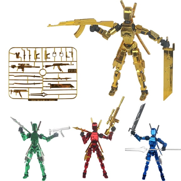T13 Action Figure Set,3D Printed Multi-Jointed, Titan 13 Action Figures, Multi-Articular Mobile Robot T16,Desktop Decorations for Game Lovers Toys