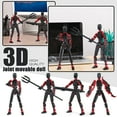thumbnail image 1 of T13 Action Figure Set, 3D Printed Titan 13 Robot Movable Action Figure with Wings 4 Types of Weapons and 6 Types of Hands, Dummy 13 Action Figure，Lucky 13 Action Figure (Black Red), 1 of 6