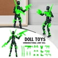 thumbnail image 1 of T13 Action Figure Set, 3d Printed Multi-Jointed, Titan 13 Action Figures, T 13 Action Figure for Desktop Decorations,Creative Assembly And Decompression Toys Green, 1 of 6