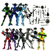 T13 Action Figure Set, Dummy 13 Magnetic Movable Joints Robot Doll with Customizable Accessories, Creative Decompression Assembly Model for Teens Adults, Cool Gift for Valentine's Christmas Birthday