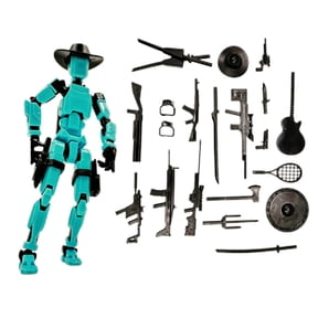 T13 Action Figure Set, Dummy 13 Magnetic Movable Joints Robot Doll with Customizable Accessories, Creative Decompression Assembly Model for Teens Adults, Cool Gift for Valentine's Christmas Birthday