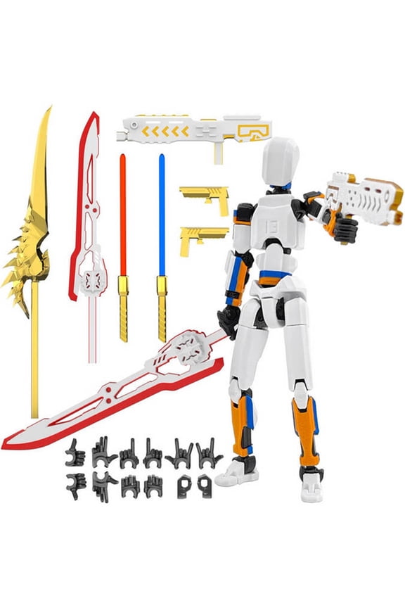 T13 Action Figure Set Dummy 13 Robot Action Figure Valentines Gifts for Him 5.3"
