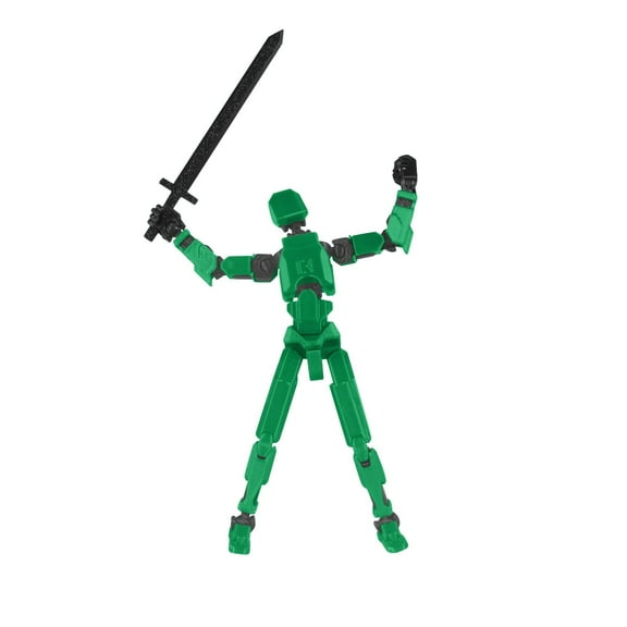T13 Action Figure Set,Dummy T13 Multi Jointed Movable,for Collectors Desktop Decorations Movability 3D Printed Toys,Nova 13 Action Figures Desktop Decorations for Game Lovers Toy Green