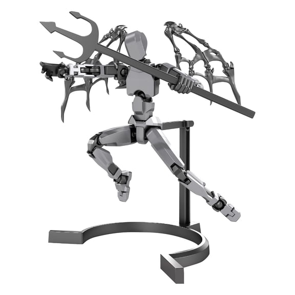 Titan13 Action Figure, 3d Printed Toys Lucky Titan 13 Action Figure with Multiple Accessories, Dummy Robot 13 Figure Creative Gifts for Adults Gray