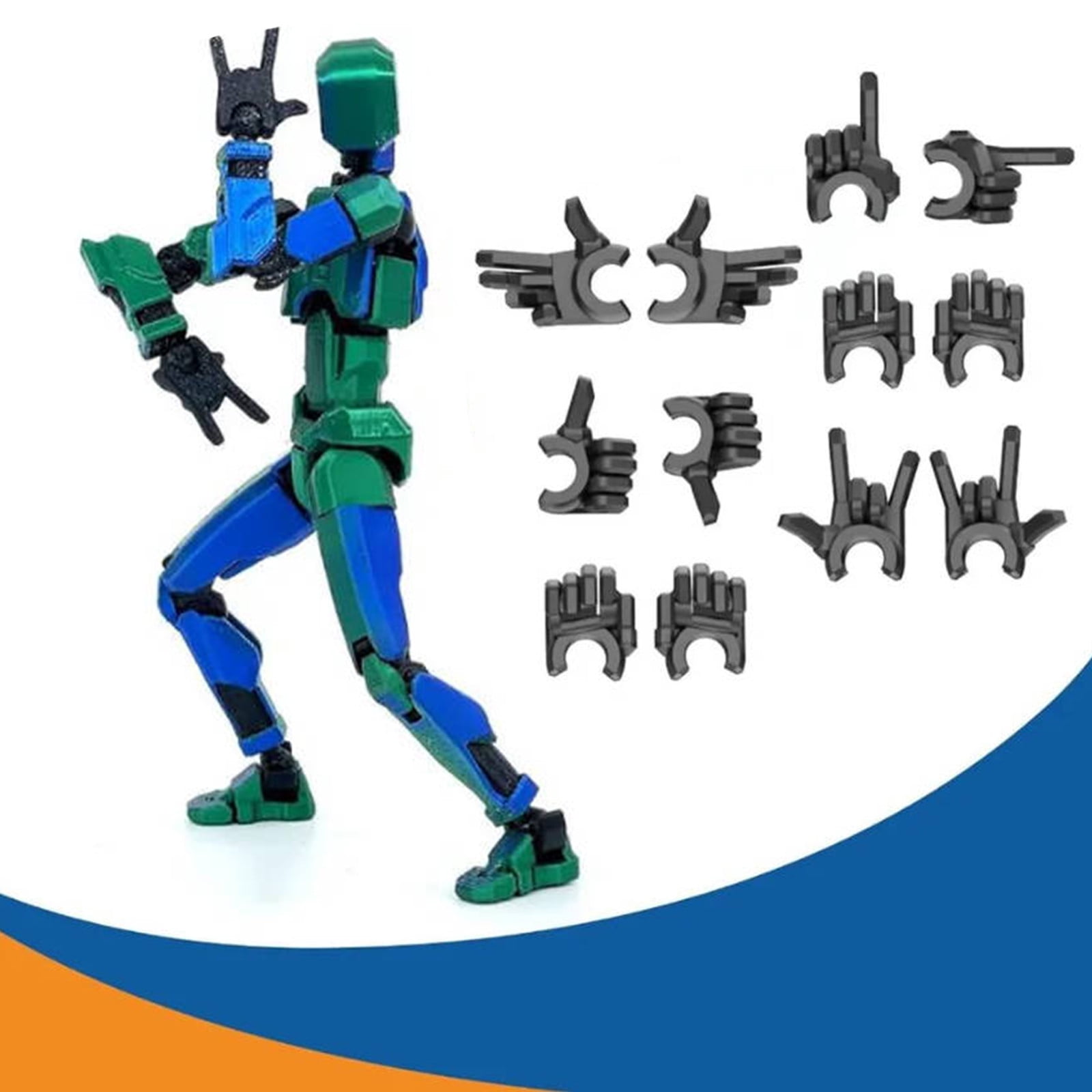 Robo13 T13 Action Figure Set Titan 13 3D Printed Action Figure 3D Printed Toys ...