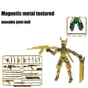 T13 Action Figure Set, Titan 13 Robot Action Figure 3D Printed robo 13 Action Figure Articulated, for Collectors Desktop Decorations Gold