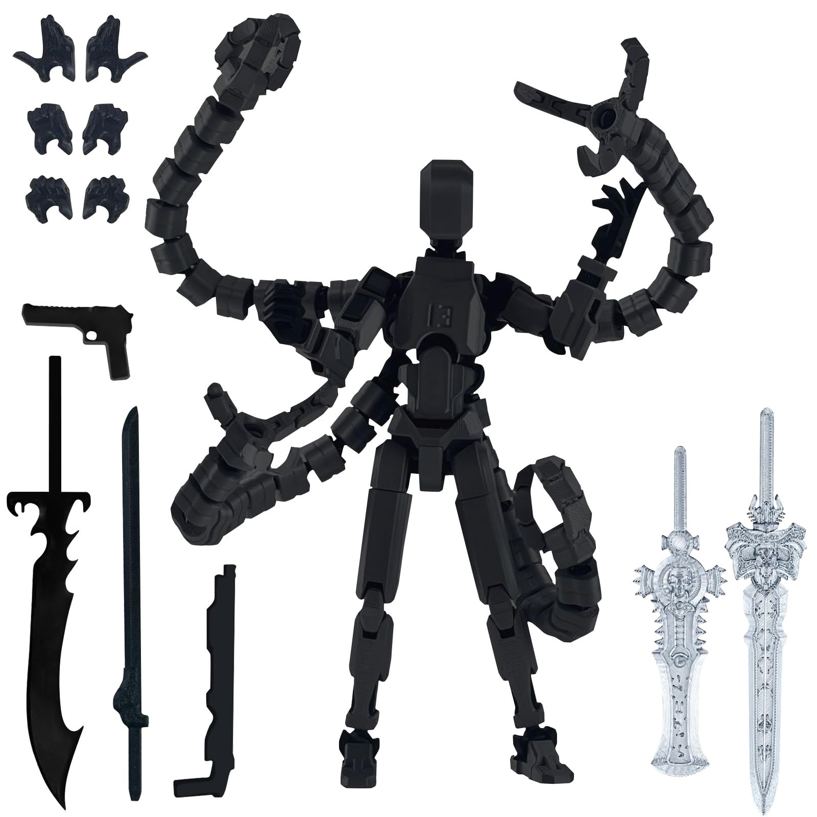 T13 Action Figure Set, Titan 13 Robot Action Figures Anime 3D Printed ...