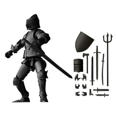 T13 Action Figure, Titan 13 3D Printed Action Figure, Lucky 13 Action Figure, Nova 13 Action Figure Dummy 13 Action Figure (Black)