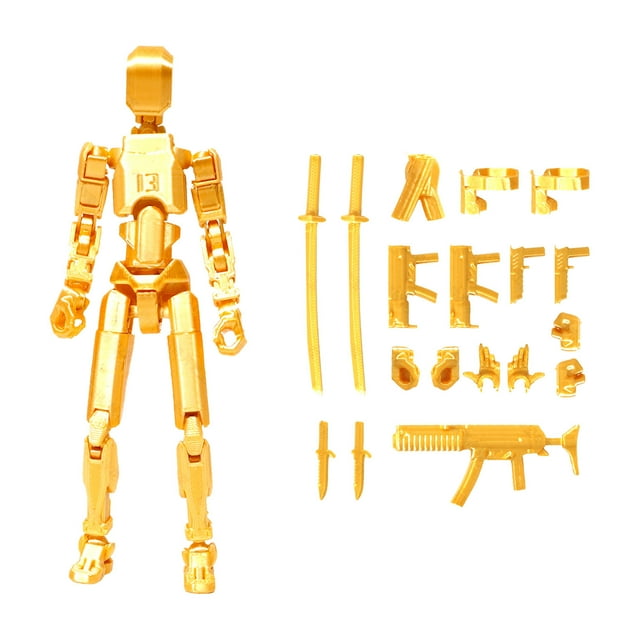 T13 Action Figure, Titan 13 3D Printed Action Figure, Lucky 13 Action