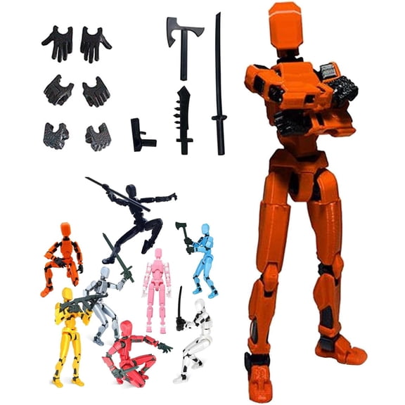 T13 Action Figure Titan 13 Action Figure Robot Action Figure 3D Printed