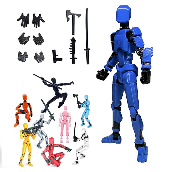 T13 Action Figure Titan 13 Action Figure Robot Action Figure 3D Printed
