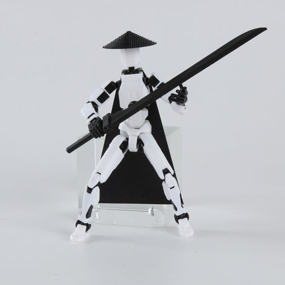 T13 Action Figure Wandering Hero, Titan 13 Robot Action Figure, 3D Printed Robot 13 Action Figure, Assembled Multi-Jointed Movable Ronin Model