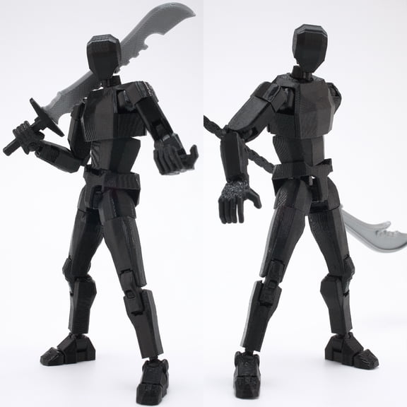 T13 Action Figurines Assembled Dummy 13 Movable Joints Male and Female Robot Doll Figure with Customizable Accessories Set for Teens Adults