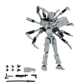 T13 Character Models,9 Inch 3D Printed Figure Set, Dummy Robot,Full Body Decompression Artifact (Dark Gray)