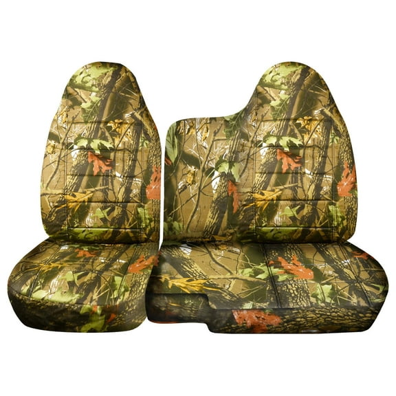 Fits 1998-2003 Ford Ranger Camo Truck Seat Covers 60/40 Bench-No Armrest:Real Tree
