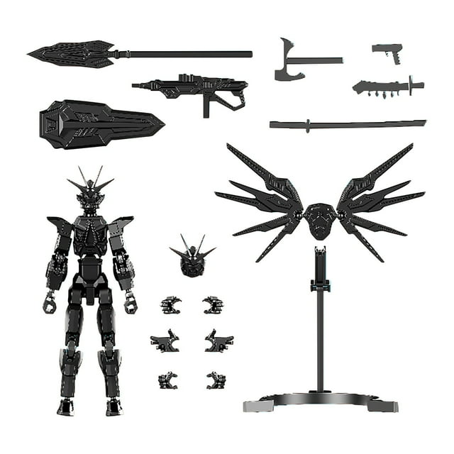 T13 Multi-Jointed Action Figures, Action Figures, T13 Action Figure, 3D Printed Multi-Jointed Movable Robot Desk Desktop Decoration Gift For Boys Child Adult (Black)