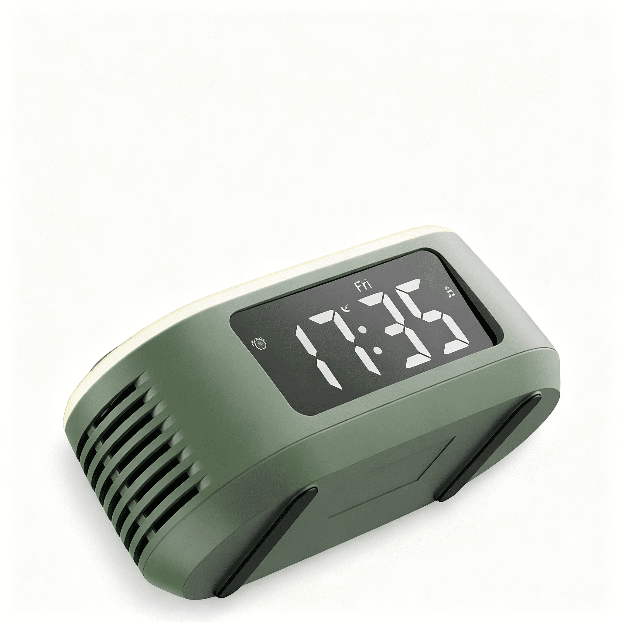 T13 White Noise Machine Bluetooth Speaker, Digital Alarm Clock Sleep Timer with LED Display RGB Night Light, Soothing Natural Sleeping Sound Machine for Baby, Kids, Adults, Bedrooms (Green)