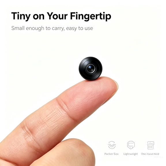 T2 only 1 inchHidden Camera with Audio/Video Mini Small Spy WiFi Security Secret System Smart Home Indoor Use Wireless Outdoor Nanny Night Vision Motion Detection Baby Monitor Pet Doorbell Seguridad