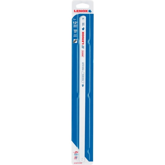 T2 Bi-Metal Hacksaw Blade - Single Pack Heavy-Duty Construction, Professional Use