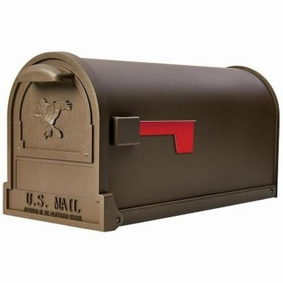T2 Bronze Premium Post Mount Mailbox -Large