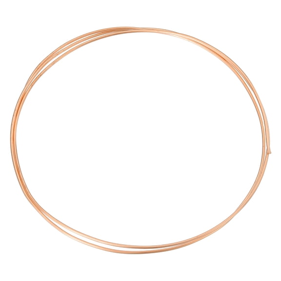T2 Copper Tubing 0.01"ID x 1/16"OD x 3.28Ft, 99% Pure Copper Refrigeration Tube Seamless Flexible Coil Pipe