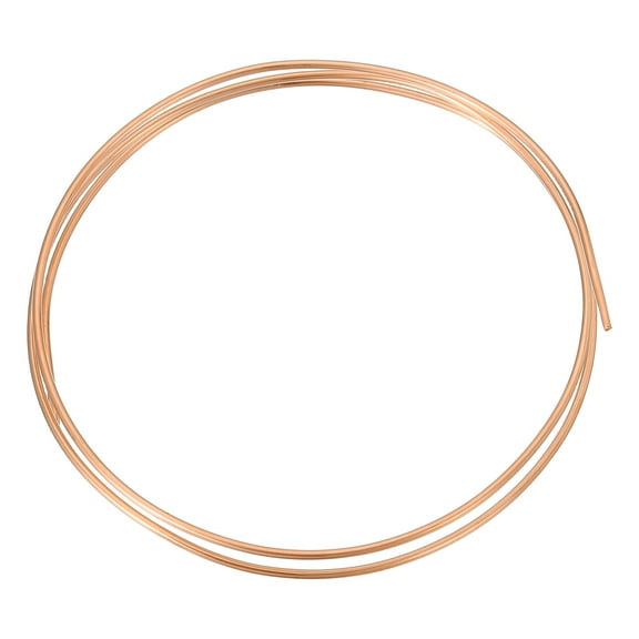 T2 Copper Tubing 0.04"ID x 7/64"OD x 3.28Ft, 99% Pure Copper Refrigeration Tube Seamless Flexible Coil Pipe