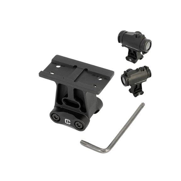 T2 Mount Riser 1.70" / 1.93" Height Adjustable with Picatinny-Style Base, Quick Detach for Optical Sights, Includes Allen Wrench