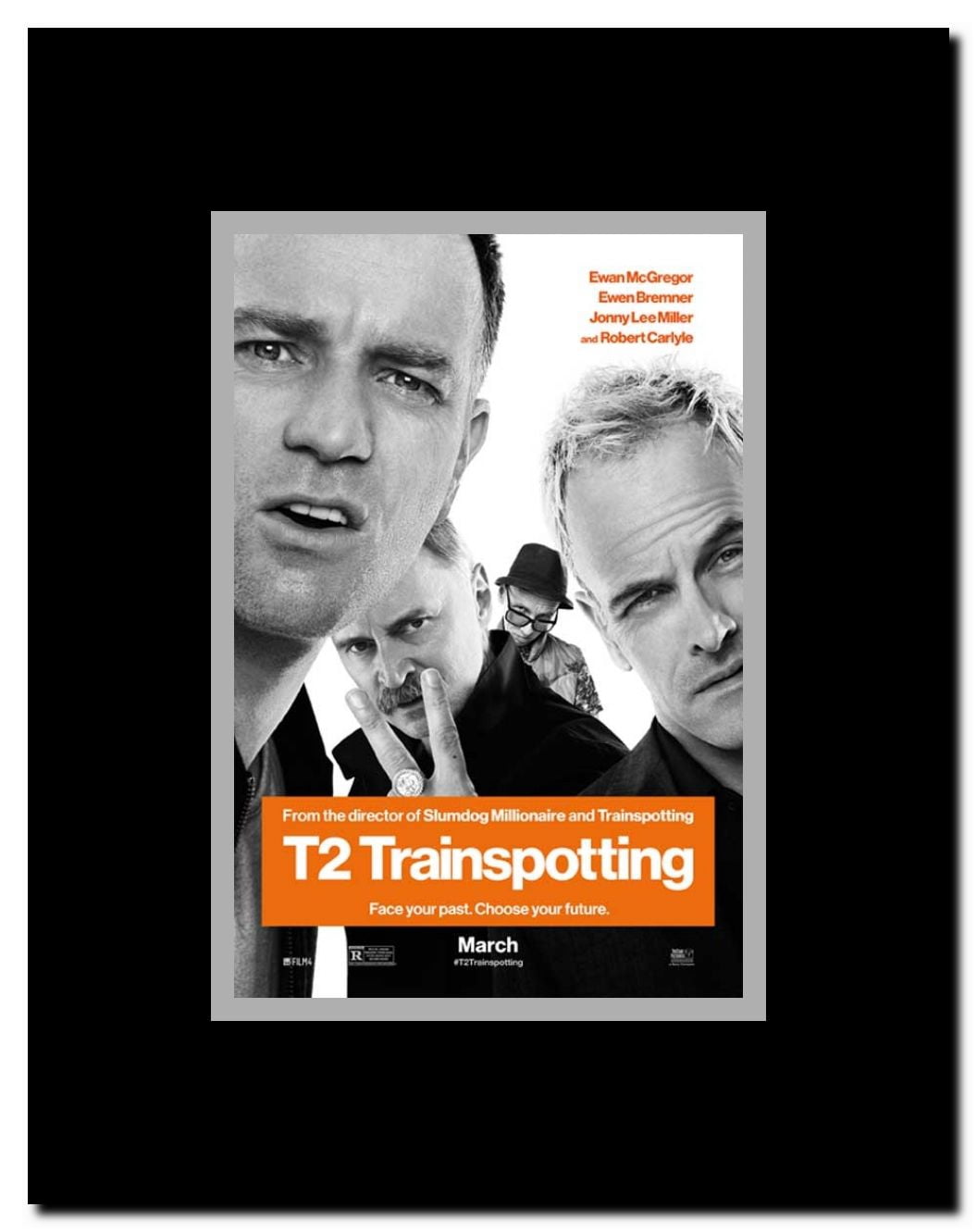 T2 Trainspotting Framed Movie Poster