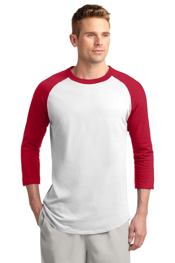 T200 Sport-Tek Men's Softball Shirt Colorblock Raglan Jersey