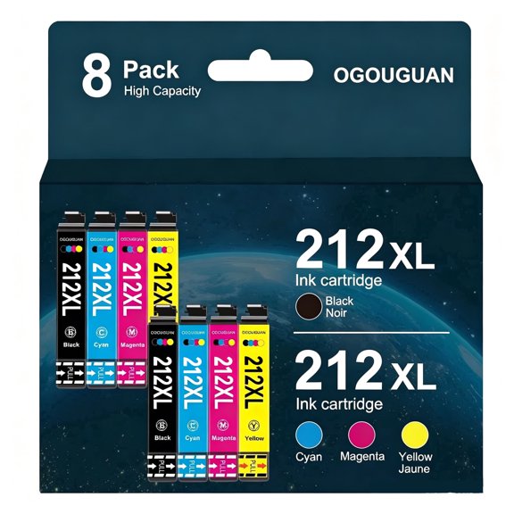 T200XL Compatible with Ink Cartridges Combo Pack Replacement for XP-200 XP-300 XP-310 XP-400 XP-410  WF-2520 WF-2530 (4-Pack, Black/Cyan/Yellow/Magenta)