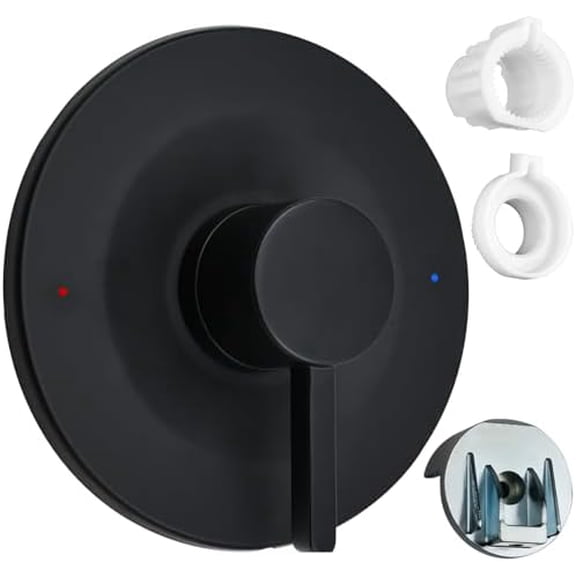 T21911BL Matte Black Trim Kit for Moen Posi-Temp Valve, Single Shower Handle, Compatible with Moen Bathtub and Shower Faucet$$Tools & Hardware Other