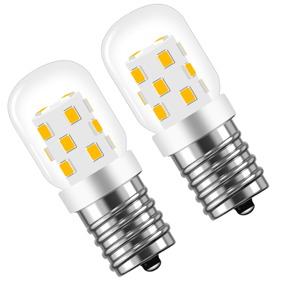T22C Refrigerator Light Bulb 18 LED 2835 3W Microwave Oven Light E17 Base 120V Dimmable Small Bulb for Home Use