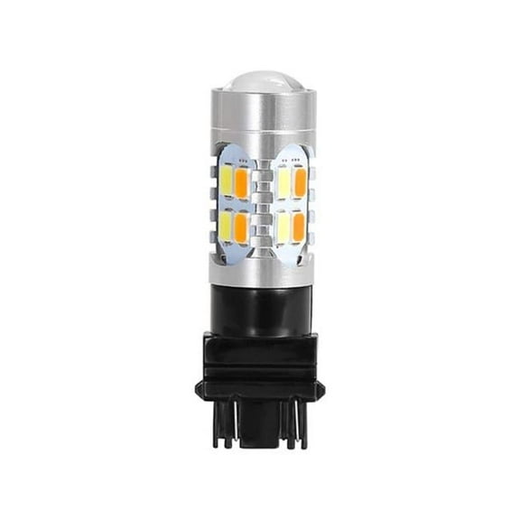 T25 3157 800lm Turn Signal Parking DRL LED Light Bulbs with LED Load Resistors Light Decoder Kit, Black - 2 Piece