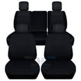 thumbnail image 1 of T250-Designcovers Fits 2007 Jeep Wrangler JK 4-Door Cotton Seat Covers: Black - Front & Rear Split Bench, 1 of 5