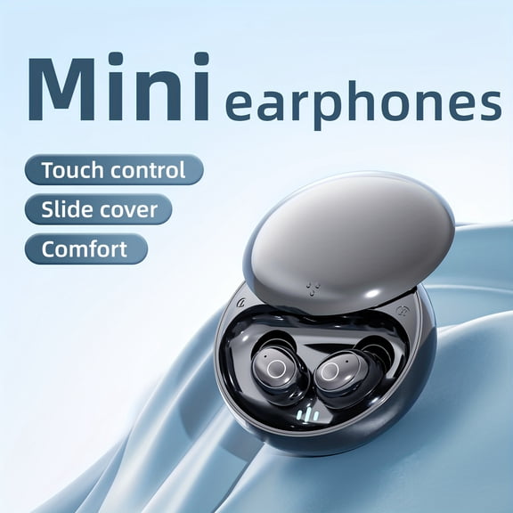 T26 Wireless Sleep Earphones, Invisible In Ear Mini Earphones with 3D Stereo, Low Latency, Dual Noise Cancellation And Sleep, Suitable for Samsung/Android/3-color Selectable