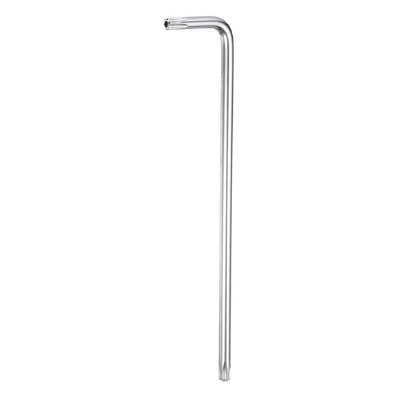 T27 Long Arm Tamper Proof Torx Wrench Star Keys, S2 Steel Chrome Coated Surface