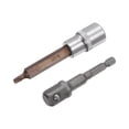 thumbnail image 1 of T27 Torx Bit Socket, 1/2" Square Drive 4" Length with Hex Shank Power Drill Adapter, 1 of 5