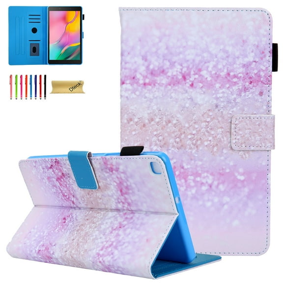 T290 T295 T297 Case, Galaxy Tab A 8.0 2019 Case - Slim Leather Folio Protective Stand Cover Full Body Protection Card Slots Wallet Case for Samsung Galaxy Tab A 8.0 T290 T295 T297 2019 ReleaDream Sand