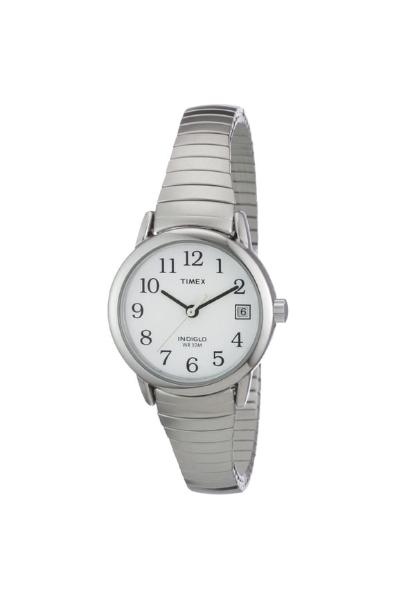 T2H371 Women's Easy Reader White Dial Stainless Steel Expansion Bracelet Watch