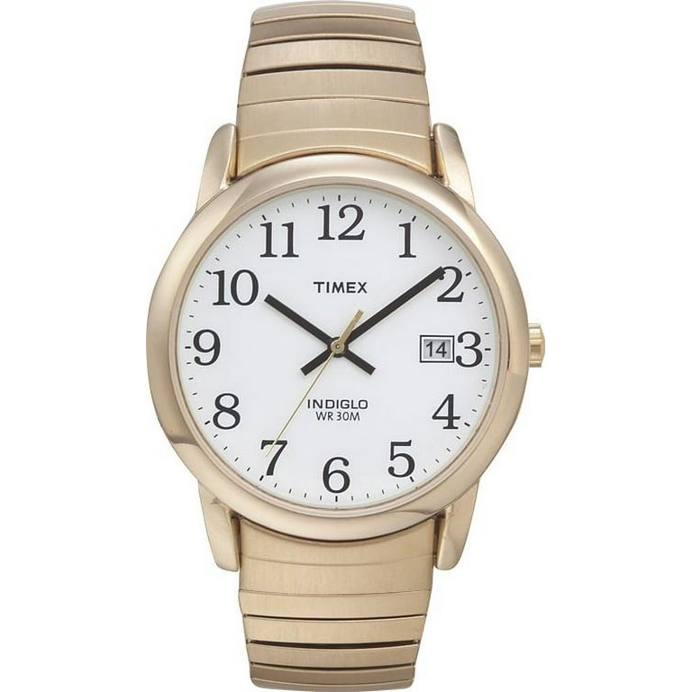 T2N090 Gold-Tone Expansion Easy Reader Mens Watch - Walmart.com