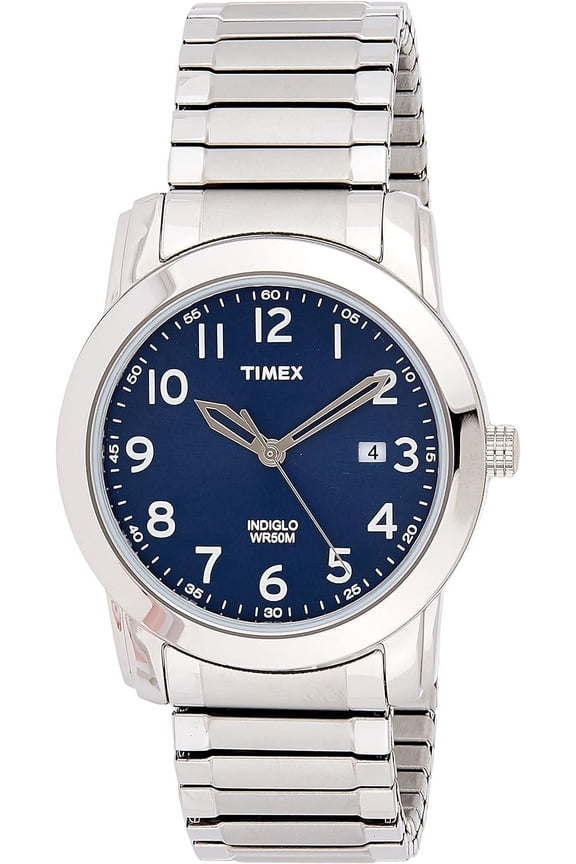 T2P132 Men's Silver Analog Watch With Blue Dial