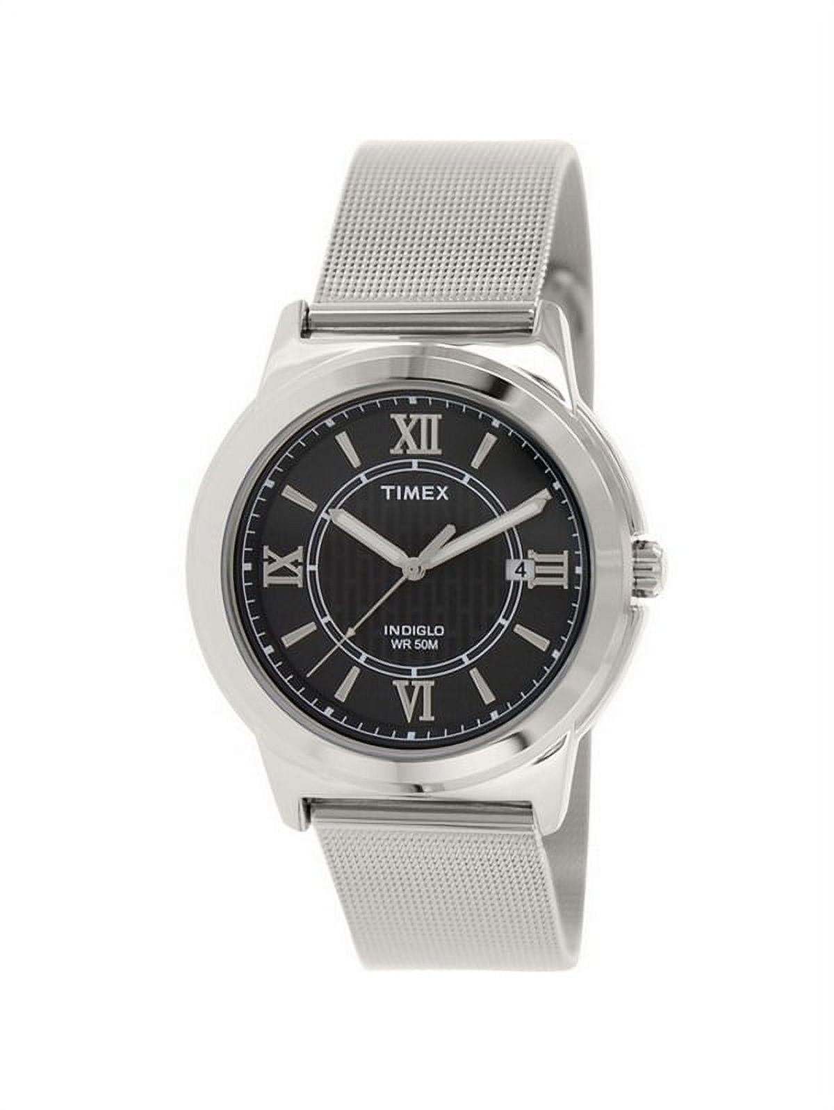Timex Classic Silver and Black Timepiece The classics never go out of style. The Timex Multifunction  main image 4