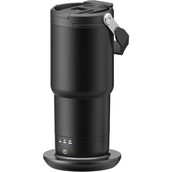 T3 Self-Heating Travel Mug 20oz, Temperature-Controlled Coffee Warmer Mug, Travel Coffee Mug Keep Coffee Drinks Hot, Heated Mug for Driver Outdoor Fits Cup Holders