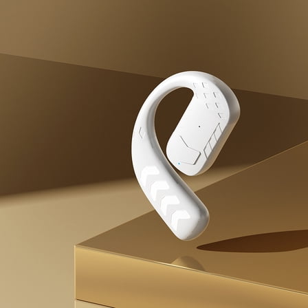 T30 Bluetooth Headset - Wireless Single-Ear Business Headset with Ultra-Long Battery Life, Comfortable Hanging Ear Design, Clear Sound for Calls & Music - Compatible with & Android