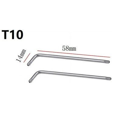 T30 T20 T25 for T10 T15 Double-End 2-Way Mini Torx Screwdriver Spanner Wrench Tool,T10(2Pcs)