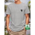 thumbnail image 1 of T30-T240403-S Mens Print Soft Cotton Crew Neck Short Sleeve T-Shirt , Loose Fit for Fitness, Sports, and Summer Fashion - High-Quality Knit Fabric, 1 of 9